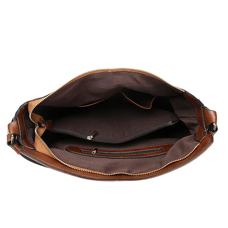 Bolsa Feminina de Couro Tiracolo Transversal ChicBelle