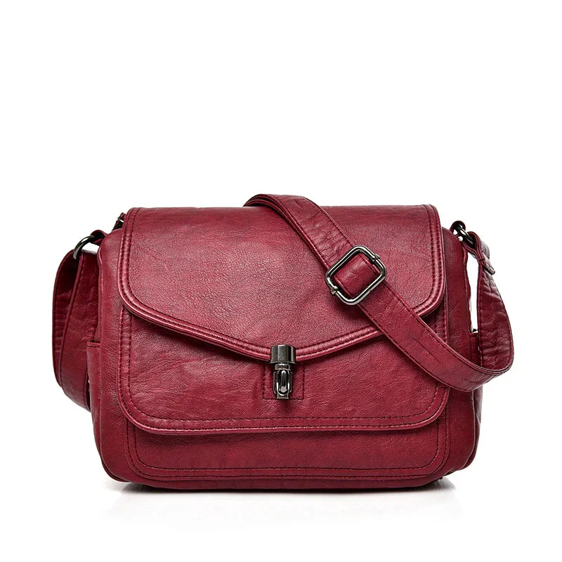Bolsa Feminina de Couro Tiracolo transversal LaDivina