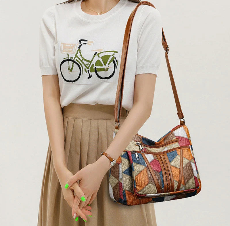 Bolsa Feminina de Couro Tiracolo transversal SayVelluto