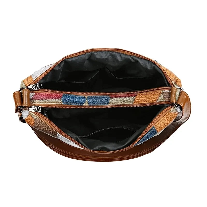 Bolsa Feminina de Couro Tiracolo transversal SayVelluto